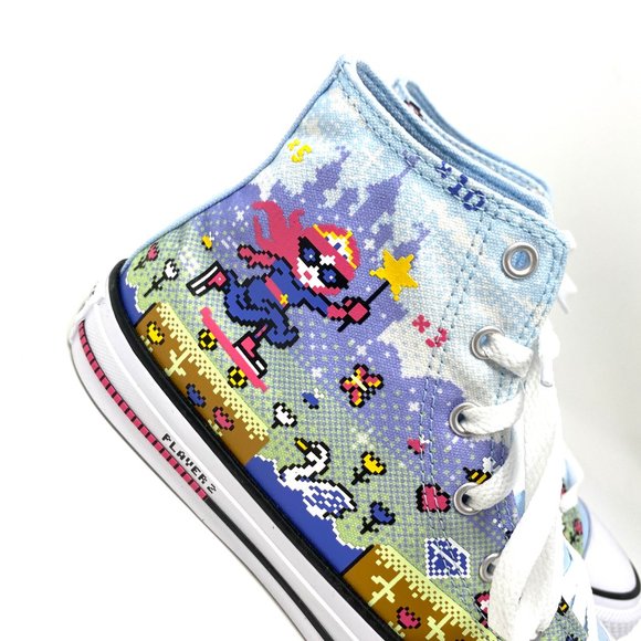 Converse CTAS High Chambray Blue Canvas Sneakers Women's Size 7.5 670170F - Picture 4 of 10